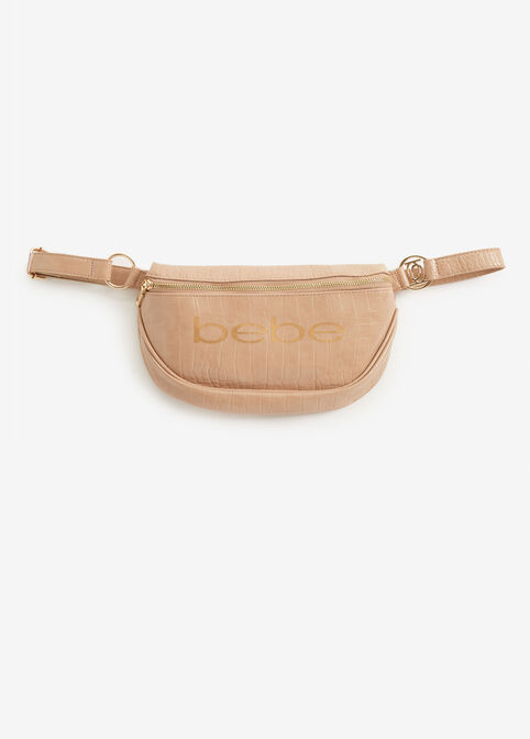 Trendy Designer Bebe Josephine Croco Convertible Sling Luxe Belt Bag image number 0