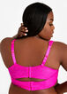 Lace Full Coverage Butterfly Bra, Magenta image number 1