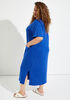 Blessed French Terry Midi Dress, Royal Blue image number 1