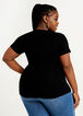 Sequin Sassy Specialty Graphic Tee, Black image number 2