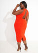 Orange The Bebe Bodycon Dress, Orange image number 0