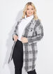 Plaid Knitted Cardigan, Grey image number 0
