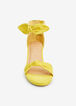 Bow Ankle Strap Wide Width Sandals, Yellow image number 3