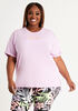 DKNY Sport Ombre Logo Tee, LILAC image number 0
