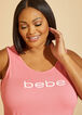 Bebe Logo Print Pajamas Set, Pink image number 2