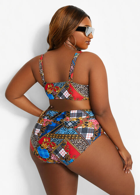 Plus Size YMI Status Lace-Up Two-Piece, Multi image number 1