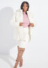 Faux Sherpa Paneled Puffer Coat, White image number 2