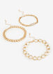 Sexy Gold Tone Anklet Set, Gold image number 1
