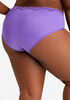 Microfiber & Lace Hipster Brief, Violetta image number 1