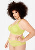 Lace Demi Caged Underwire Bra, Green Oasis image number 2