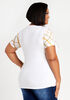 Sequin Dripping Diva Graphic Tee, White image number 2
