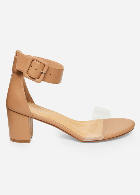 Wide Width Ankle Strap Sandals, Nude image number 2