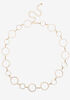 Gold Tone Circle Chain Belt, Gold image number 2