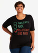 Not Naughty Nor Nice Graphic Tee, Black image number 0