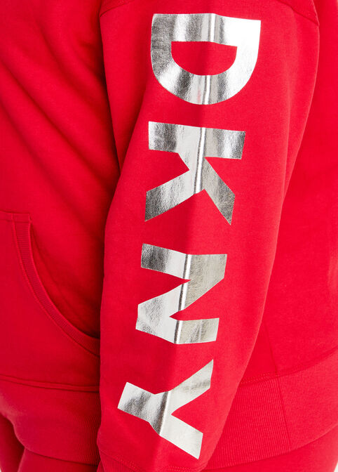 DKNY Sport Exploded Logo Hoodie, Red image number 3