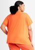 DKNY Sport Logo Boxy Knotted Tee, Orange image number 1