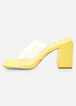 Clear Medium Width Slide Sandals, Yellow image number 3