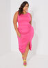 The Elisa Bodycon Dress, Hyper Pink image number 3