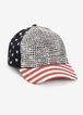 Studded Americana Baseball Hat, Navy image number 0