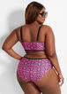 YMI Snakeskin Bustier Two Piece, Pink image number 1