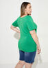 Square Neck Jersey Tee, Medium Green image number 1
