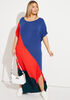 Colorblock Maxi Shirtdress, Royal Blue image number 0