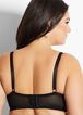 Lace Underwire Push Up Bra, Black image number 1