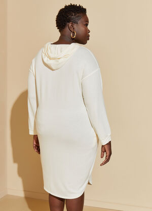 Flawless Hooded Dress, Egret image number 1