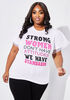 Strong Women Graphic Tee, White image number 0