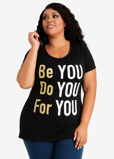 Do You Be You Graphic Tee, Black image number 0