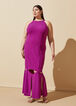 Crepe Cutout Maxi Dress, Purple Magic image number 0