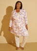 Cozy Couture Floral Robe Set, Pink image number 5