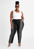 Colorblock Straight Leg Jeans, Black Combo image number 2