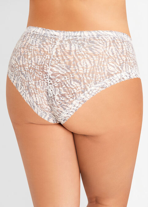 Lace Cheeky Hipster, Peach image number 1