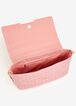 Pink Quilted Chain Shoulder Bag, Foxglove image number 2