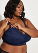 Front Close Wireless Posture Bra, Navy image number 2