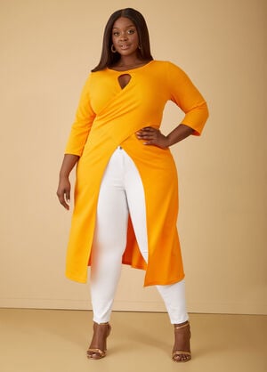 Keyhole Twist Front Duster, Carrot Curl image number 0
