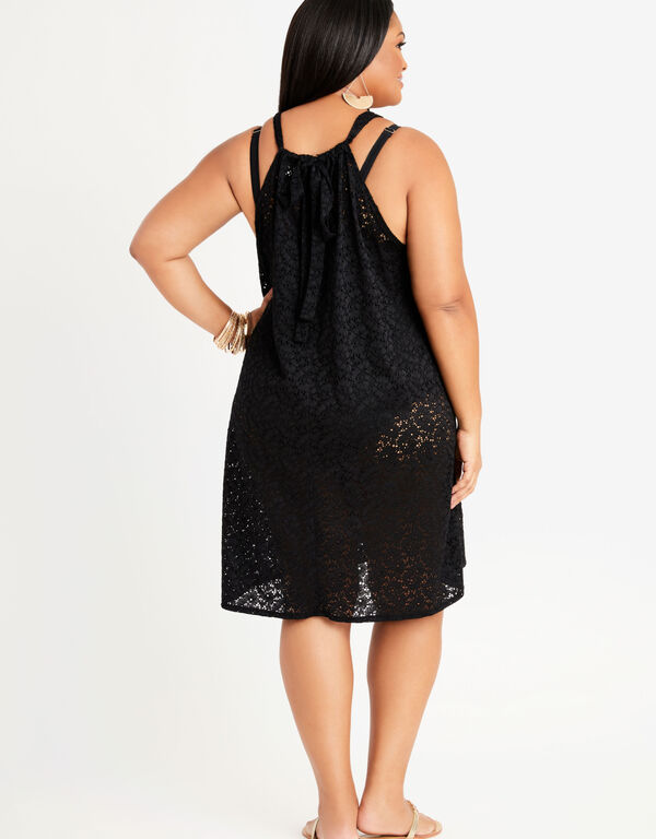 Guipure Lace Cover Up, Black image number 1