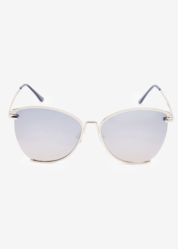 Sean John Cat Eye Sunglasses, Silver image number 0