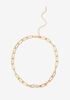 Infiniti Charm Holder Necklace, Gold image number 1
