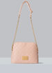 Bebe Lizzie Emboss Dome Crossbody, Rose image number 0
