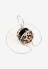 Embellished Leopard Sphere Clutch, Brown Animal image number 2
