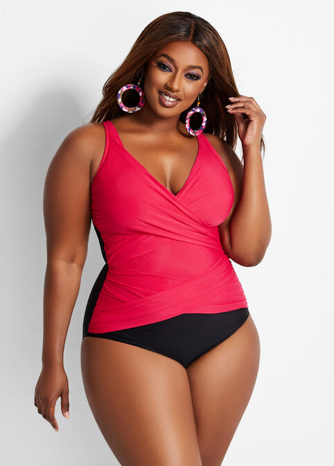 Miraclesuit Colorblock One-Piece Swimsuit image number 0