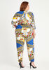 Belted Status Cowl Neck Jumpsuit, Multi image number 1