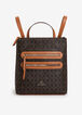 Trendy Designer Nanette Lepore Logo Faux Leather Convertible Backpack image number 0