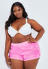 Front Close Detailed Racerback Bra, White image number 2