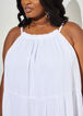 Textured Cotton Gauze Dress, White image number 2