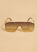 Star Studded Shield Sunglasses, Gold image number 1