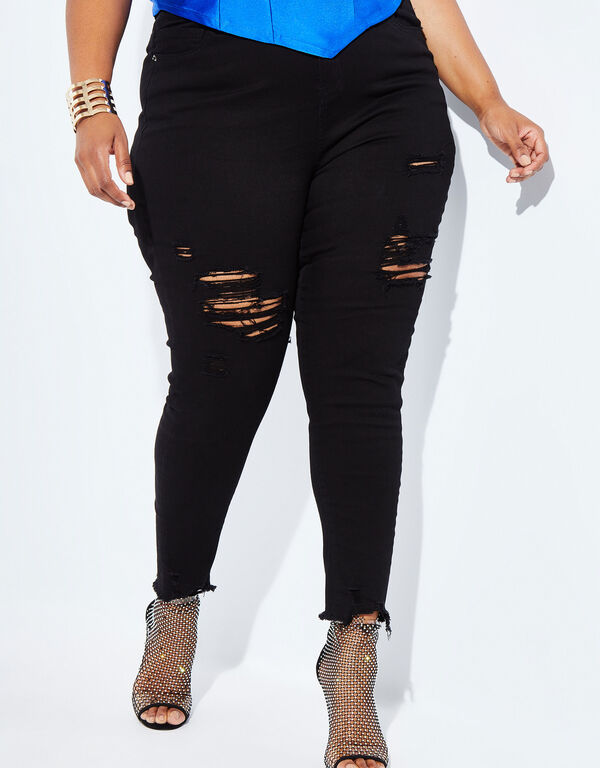 The Mika Skinny Jeans, Black image number 0