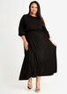 Knit A Line Maxi Dress, Black image number 2